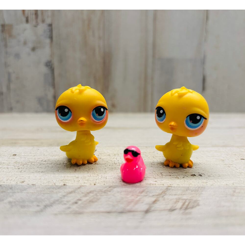 Littlest Pet Shop LPS Vintage Yellow Duck Lot EUC